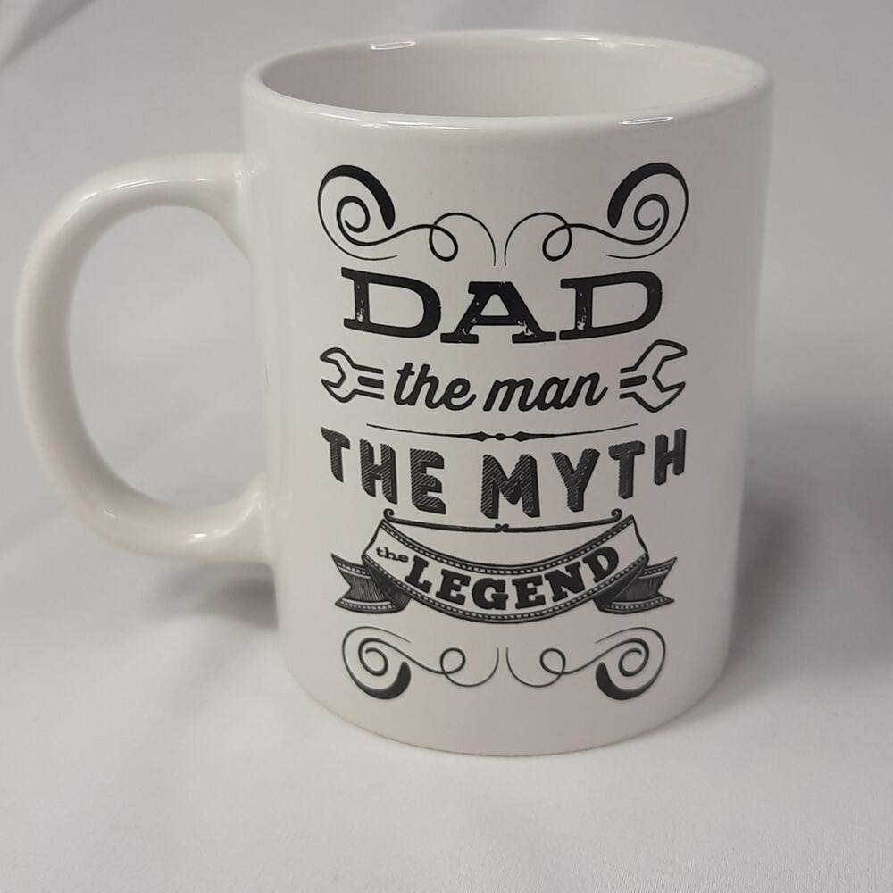 Dad The Man The Myth The Legend Coffee Mug White/Black
